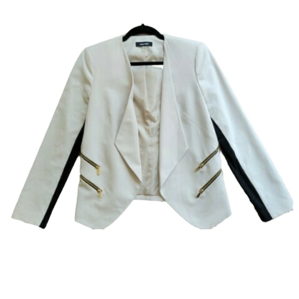 Nine West Cream and Black Blazer